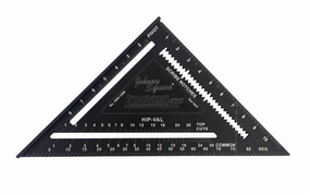 12" Aluminum Laser Etched Rafter Square
