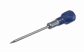 4" Scratch Awl with Wood Handle & Metal Cap