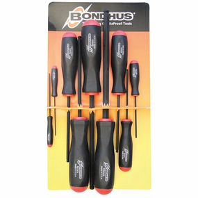 Bondhus 10699 Ball End Screwdriver Set, 9 Piece
