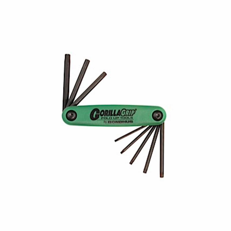 Bondhus 12634 Gorilla Grip Set of 8 T9 - T40 TORX Fold Up Tool
