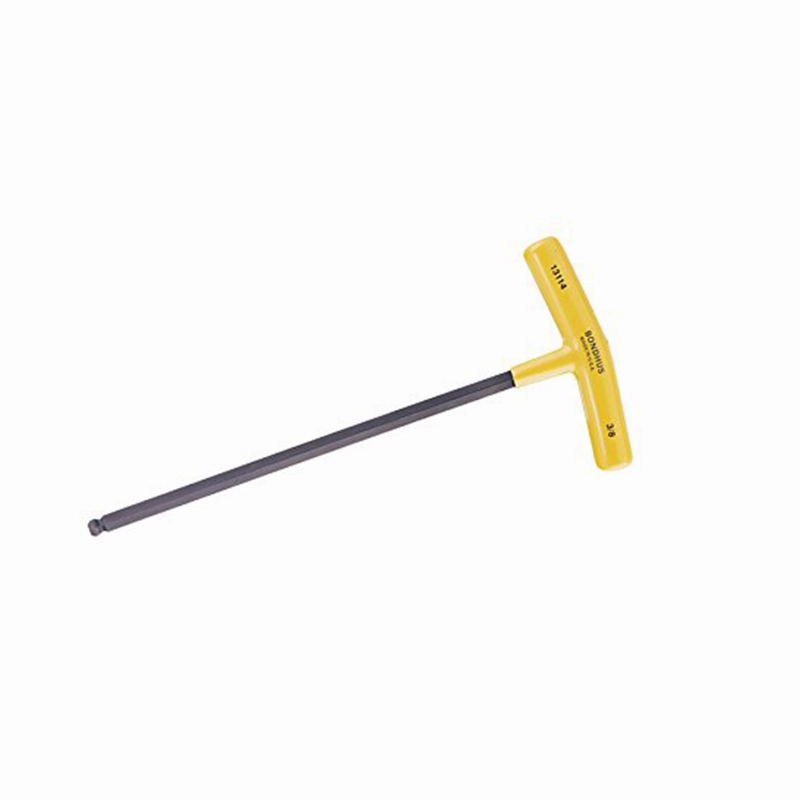 Bondhus 13111 7/32 x 10.3" Ball End Tip Graduated Length T-Handle with ProGuard Finish, 2 Piece