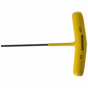 Bondhus 13306 7/64 x 4.4" Hex Tip Graduated Length T-Handle with ProGuard Finish, 2 Piece