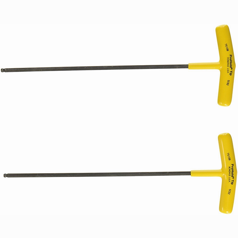 Bondhus 15305 3/32 x 9" Hex Tip T-Handle with ProGuard Finish, 2 Piece