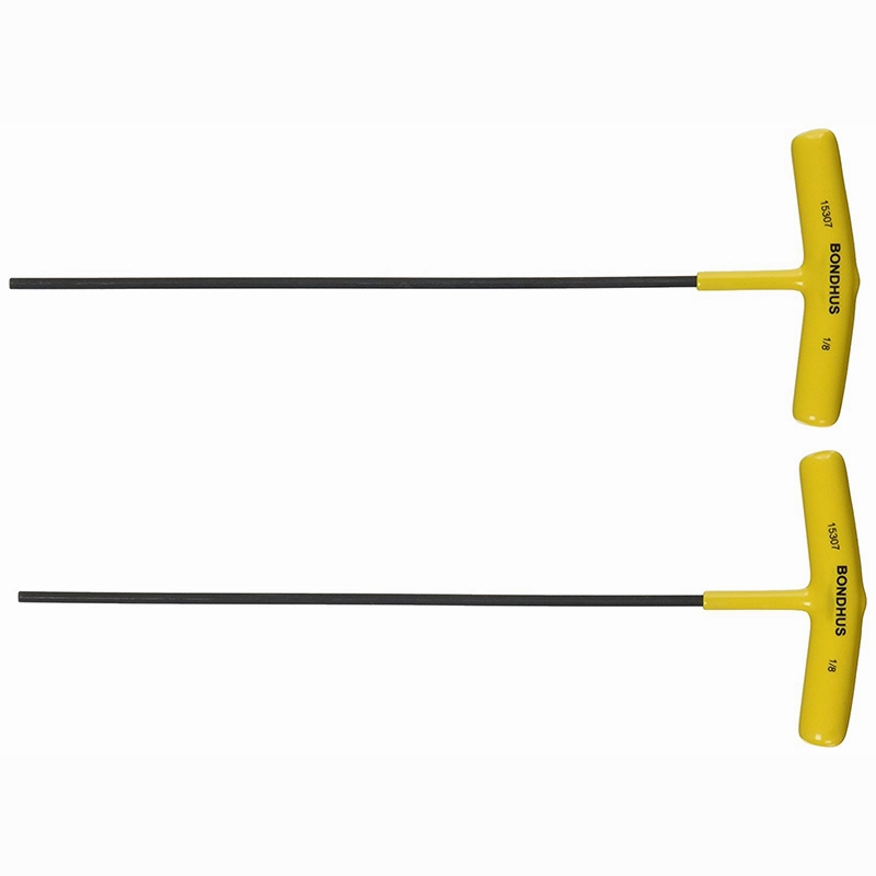 Bondhus 15312 1/4 x  9" Hex Tip T-Handle with ProGuard Finish, 2 Piece