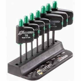 Bondhus 35045 Set of 7 TORX Plus Flagdriver Tools, Sizes IP6-IP20