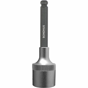 Bondhus 43411 7/32" x 2" ProHold 3/8" Drive Socket Ball End Bit with ProGuard Finish
