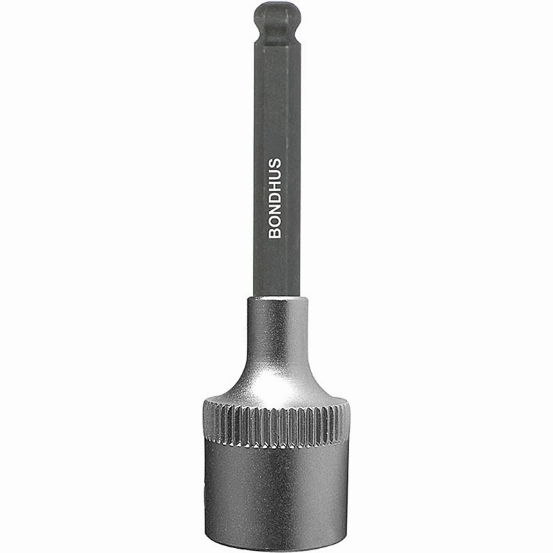 Bondhus 43913 5/16" x 2" ProHold 1/2" Drive Socket Ball End Bit with ProGuard Finish