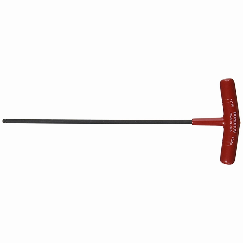 Bondhus 45268 6mm Hex Tip T-Handle with ProGuard Finish, Tagged and Barcoded, 2 Piece