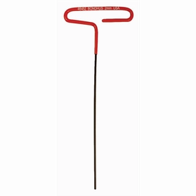 Bondhus 46452 2mm x 6" Hex Tip Cushion Grip Loop T-Handle with ProGuard Finish, 2 Piece
