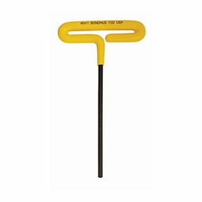 Bondhus 46512 1/4 x 9" Hex Tip Cushion Grip Loop T-Handle with ProGuard Finish, 2 Piece