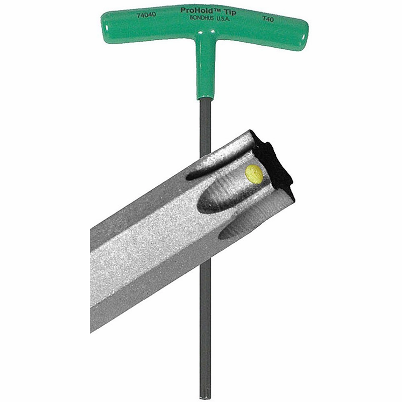 Bondhus 74040 T40 x 7.9" ProHold Star Tip Graduated Length T-Handle with ProGuard, 2 Piece