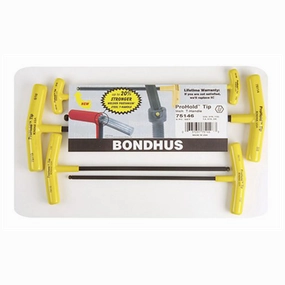 Bondhus 75146 Ball End T-handles with ProHold Tip, 6 Piece