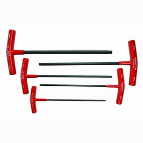 Bondhus 75148 Ball End T-handles with ProHold Tip, 5 Piece