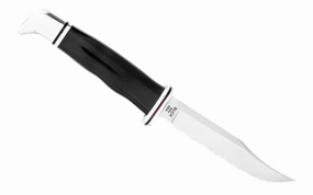Buck Knives 102 Woodsman Knife & Sheath - Fixed Blade with Black Handle
