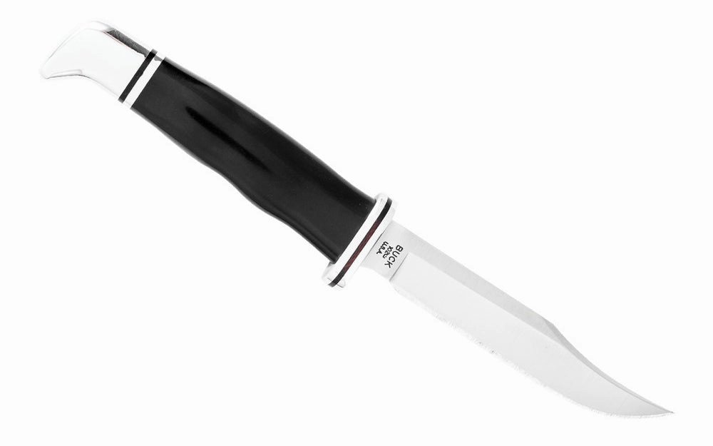 Buck Knives 102 Woodsman Knife & Sheath - Fixed Blade with Black Handle