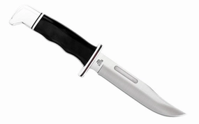 Buck Knives 119 Special Knife & Sheath - Fixed Blade with Black Handle