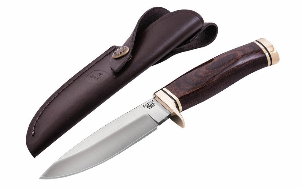 Buck Knives 192 Vanguard Fixed Blade Knife & Leather Sheath