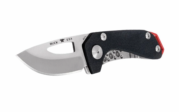 Buck Knives 417 Budgie Folding Knife with Black Textured Handle