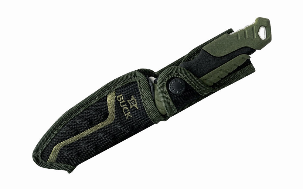 Buck Knives 656 Pursuit, Large Fixed Blade Knife - Green