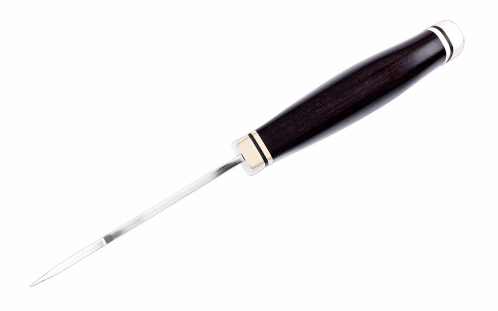 Buck Knives Zipper Knife & Sheath - Fixed Blade with Walnut Dymalux Handle