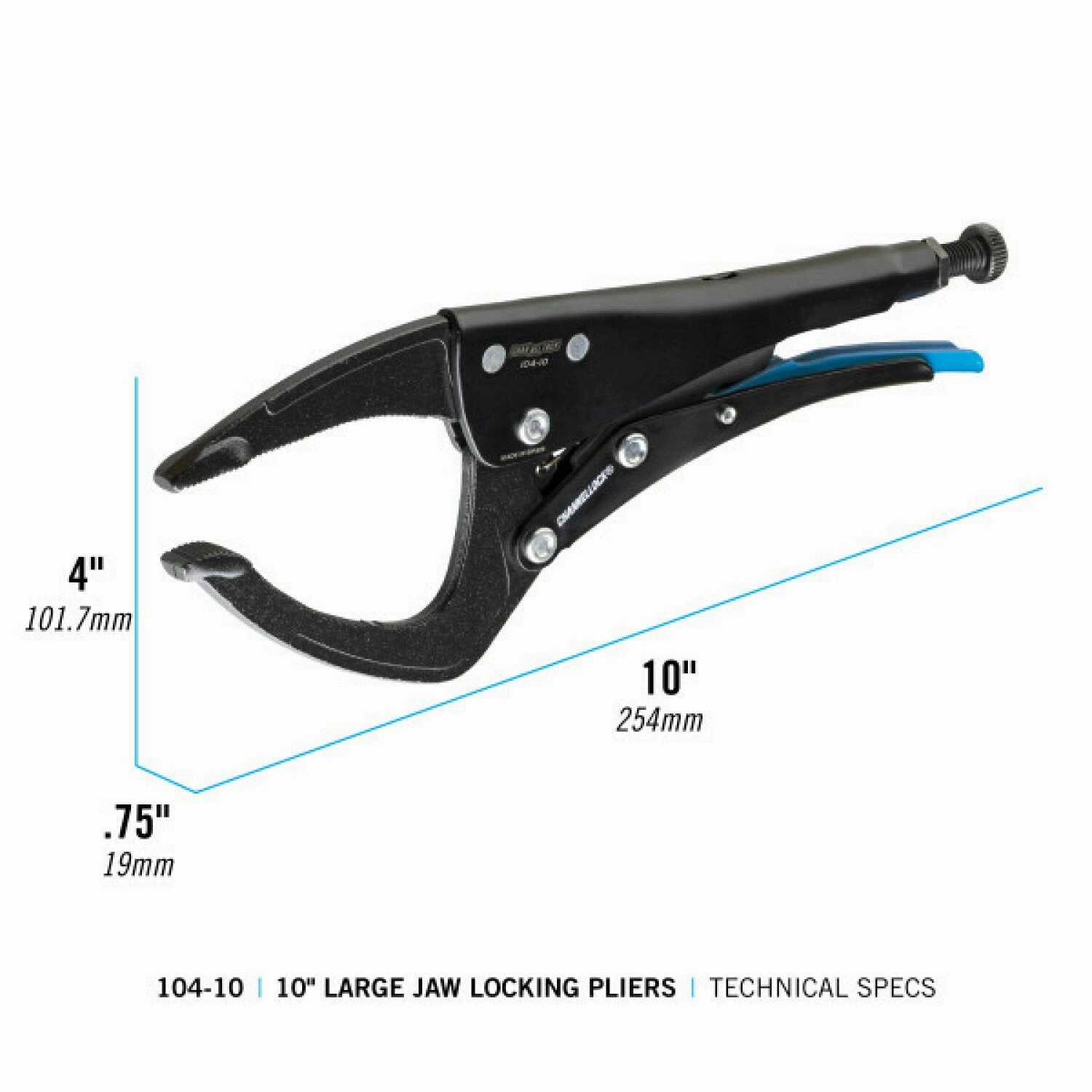Channellock 104-10 10-Inch Large Jaw Locking Pliers