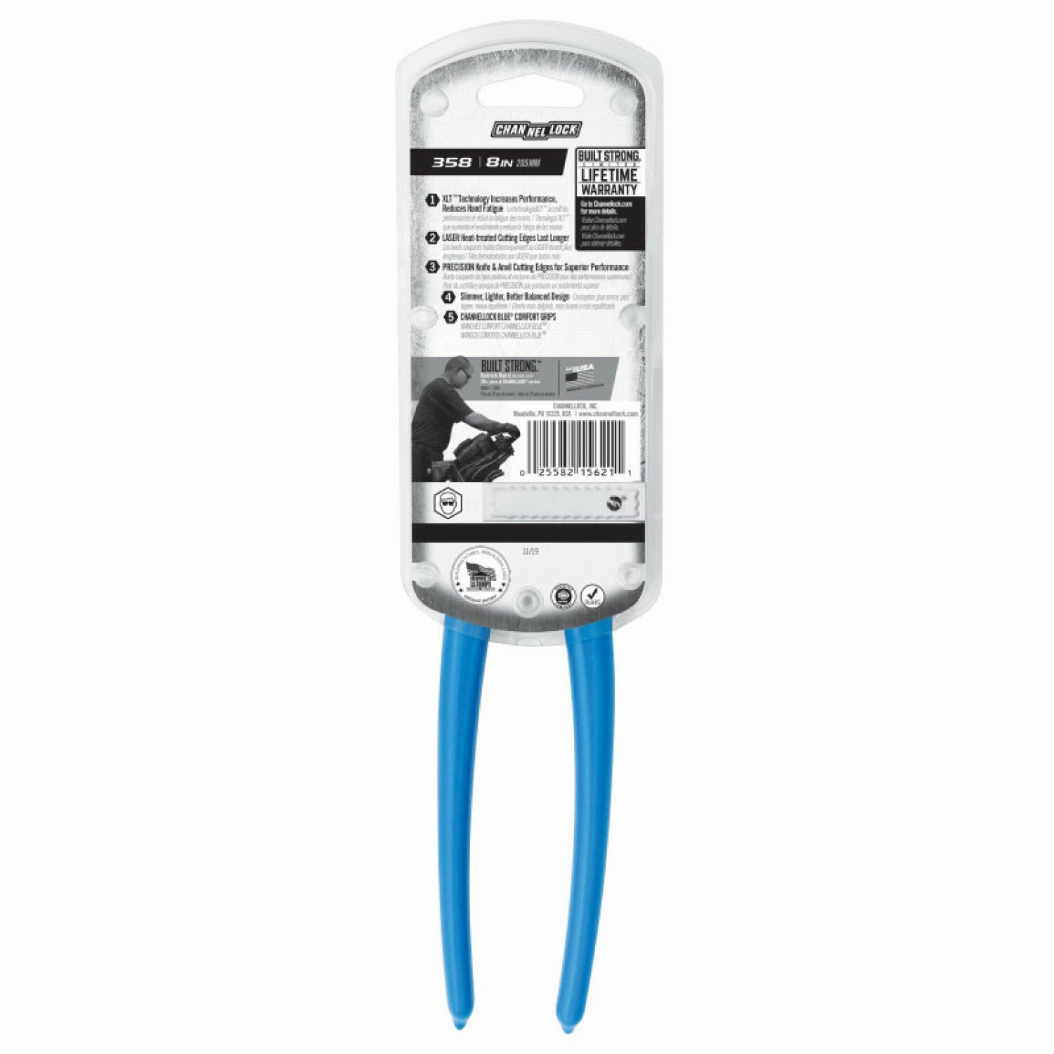 Channellock 358 8-inch XLT End Cutting Pliers