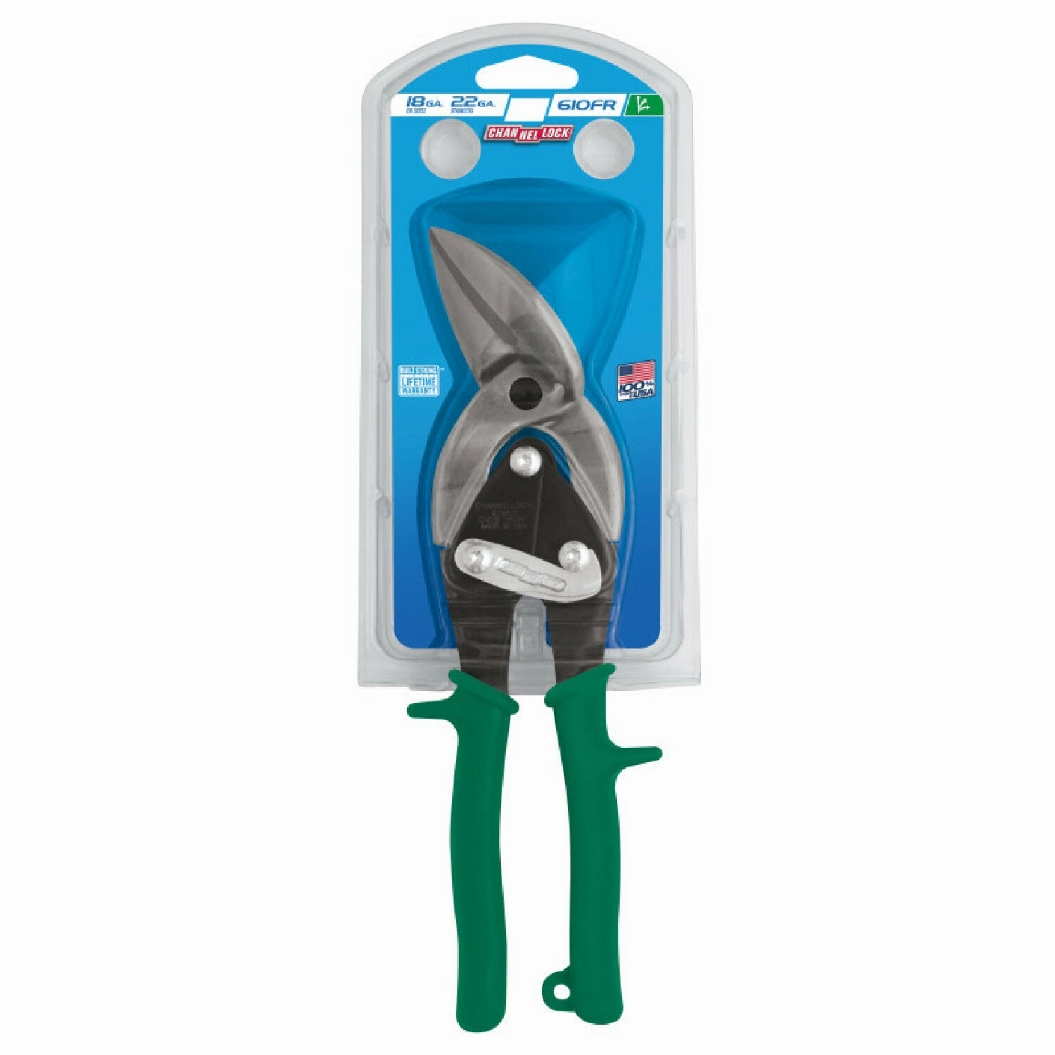 Channellock 610FR 10-inch Offset Right Aviation Snip