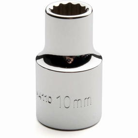 Cougar Pro M4110 1/2" Drive 12 Point Standard Metric Socket, 10 mm