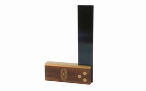 Crown Tools 4" Try Square with Walnut & Brass