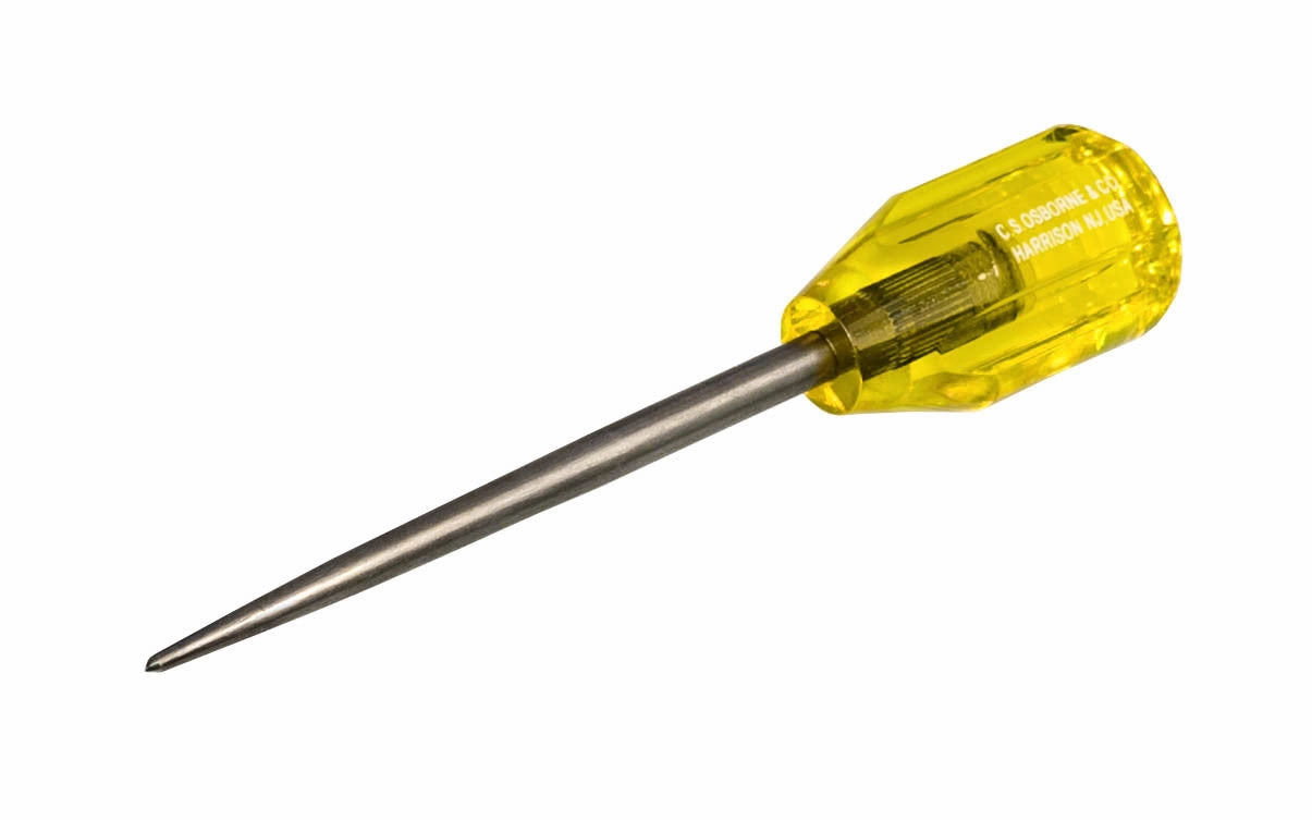 CS Osborne Heavy Duty Scratch Awl ~ 4-1/2" Long Blade