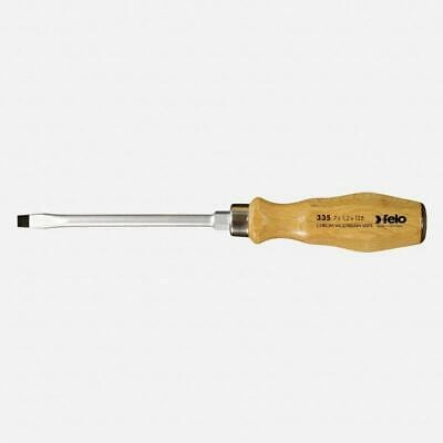 Felo 0715718050 12 x 200mm Wood Handle Slotted Screwdriver