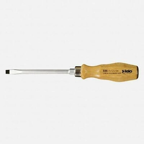 Felo 0715718050 12 x 200mm Wood Handle Slotted Screwdriver