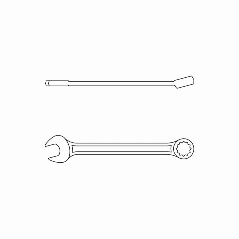 Gedore 1436767 Combination spanner 3/16"
