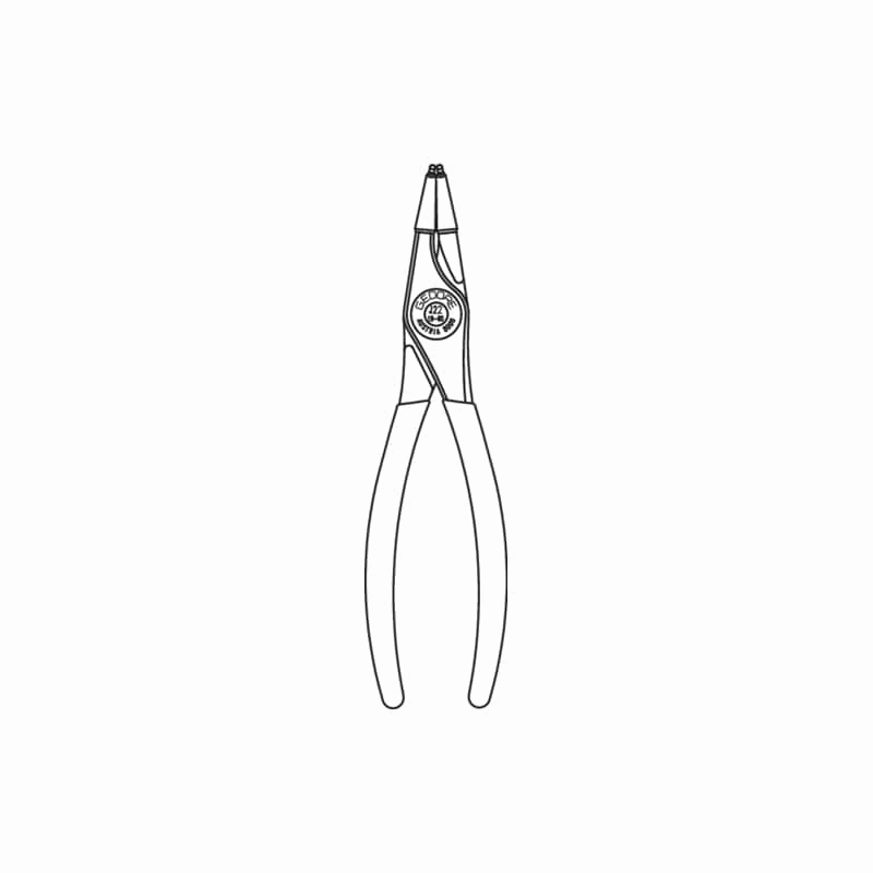 Gedore 2014963 Circlip Pliers For Internal Retaining Rings, Angled 45 Degrees