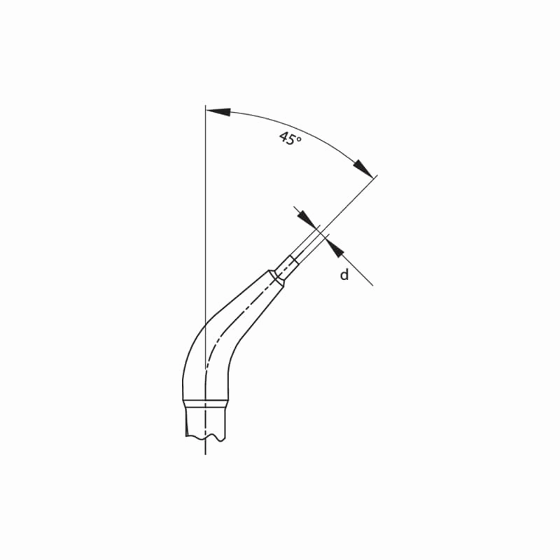 Gedore 2014963 Circlip Pliers For Internal Retaining Rings, Angled 45 Degrees