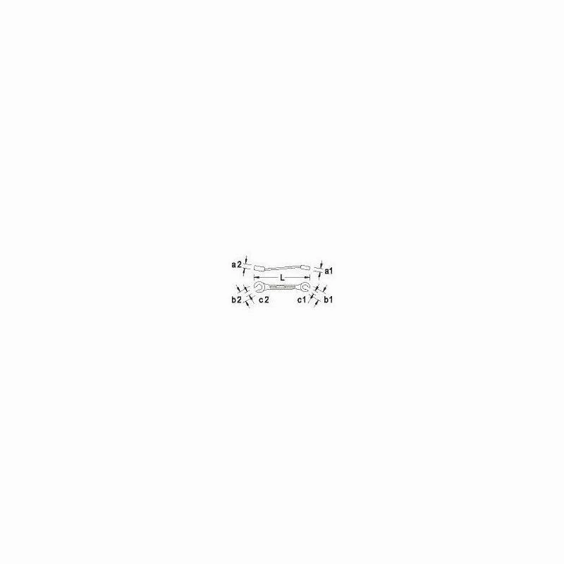 Gedore 2297183 400 Flare Nut Spanner Open UD 4650 mm