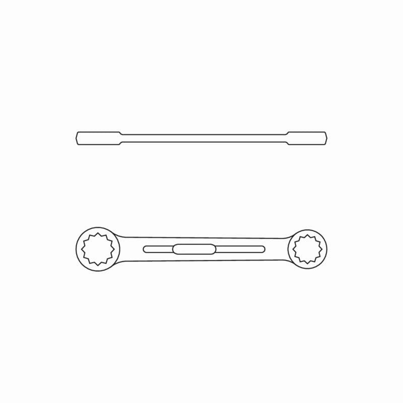 Gedore 6055220 Flat Ring Spanner 21x23 mm