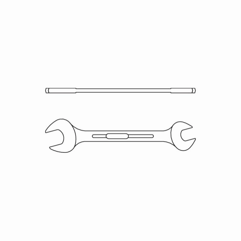 Gedore 6068710 6 Double Open Ended Spanner 46x50 mm