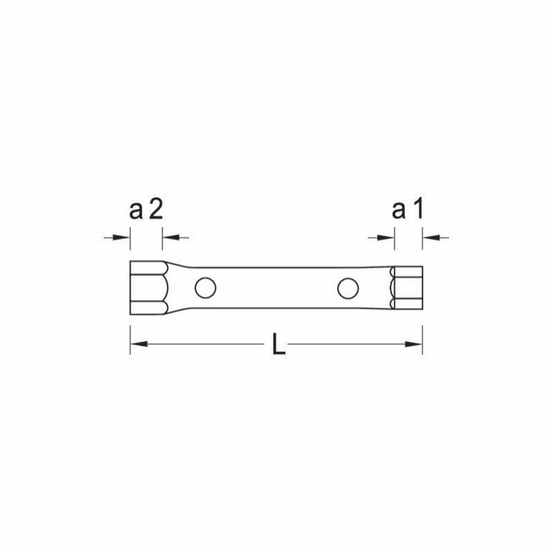 Gedore 6213580 Tubular box spanner 41x46 mm