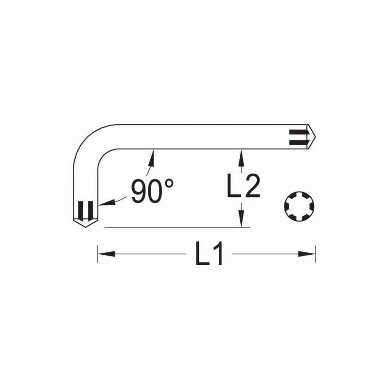 Gedore 6352350 Hexagon Socket Key