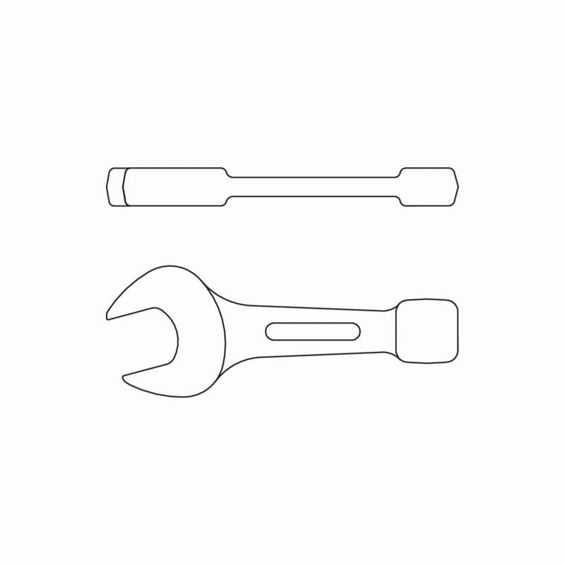 Gedore 6400770 133 Open Ended Slogging Spanner 50 mm