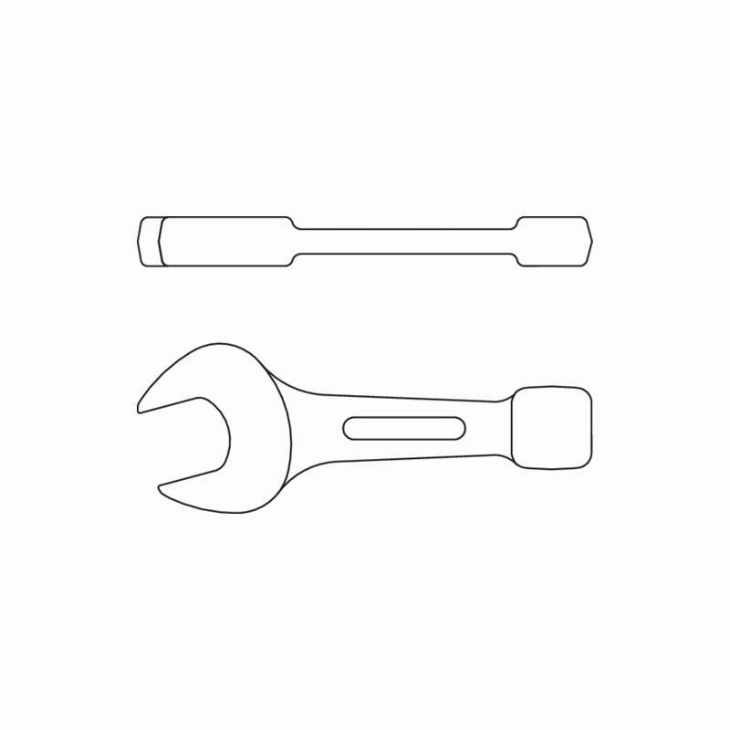Gedore 6401230 133 Open Ended Slogging Spanner 75 mm