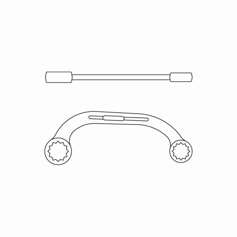 Gedore 6470550 Half-Moon Ring Spanner 19x22 mm