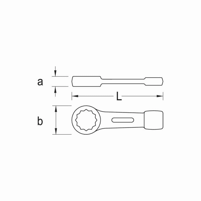 Gedore 6476910 Ring Slogging Spanner 105 mm