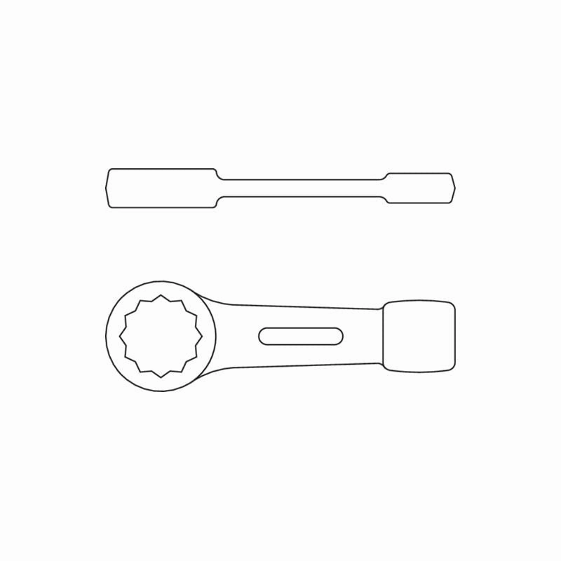 Gedore  6479340 Ring slogging spanner 1.3/4"