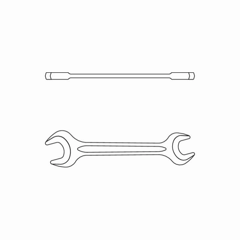 Gedore 6588200 Double open ended spanner 41x46 mm