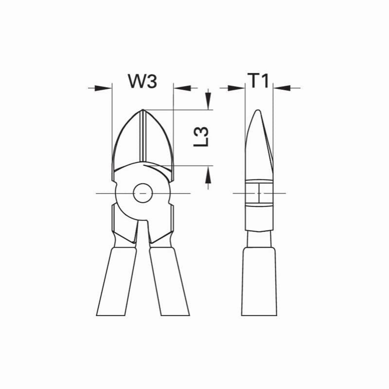 Gedore 6743540  VDE Side Cutter With VDE Dipped Insulation 140 mm