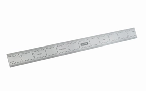 General Tools 12" Stainless Rule (8ths, 16ths, 32nds, 64ths)