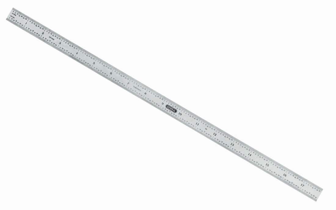 General Tools 18" Flexible Stainless Rule (10ths, 100ths, 32nds, 64ths)