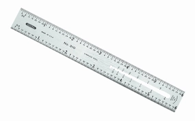 General Tools 6" Flexible Stainless Rule with B & S Wire Gauge (32nds, 64ths)